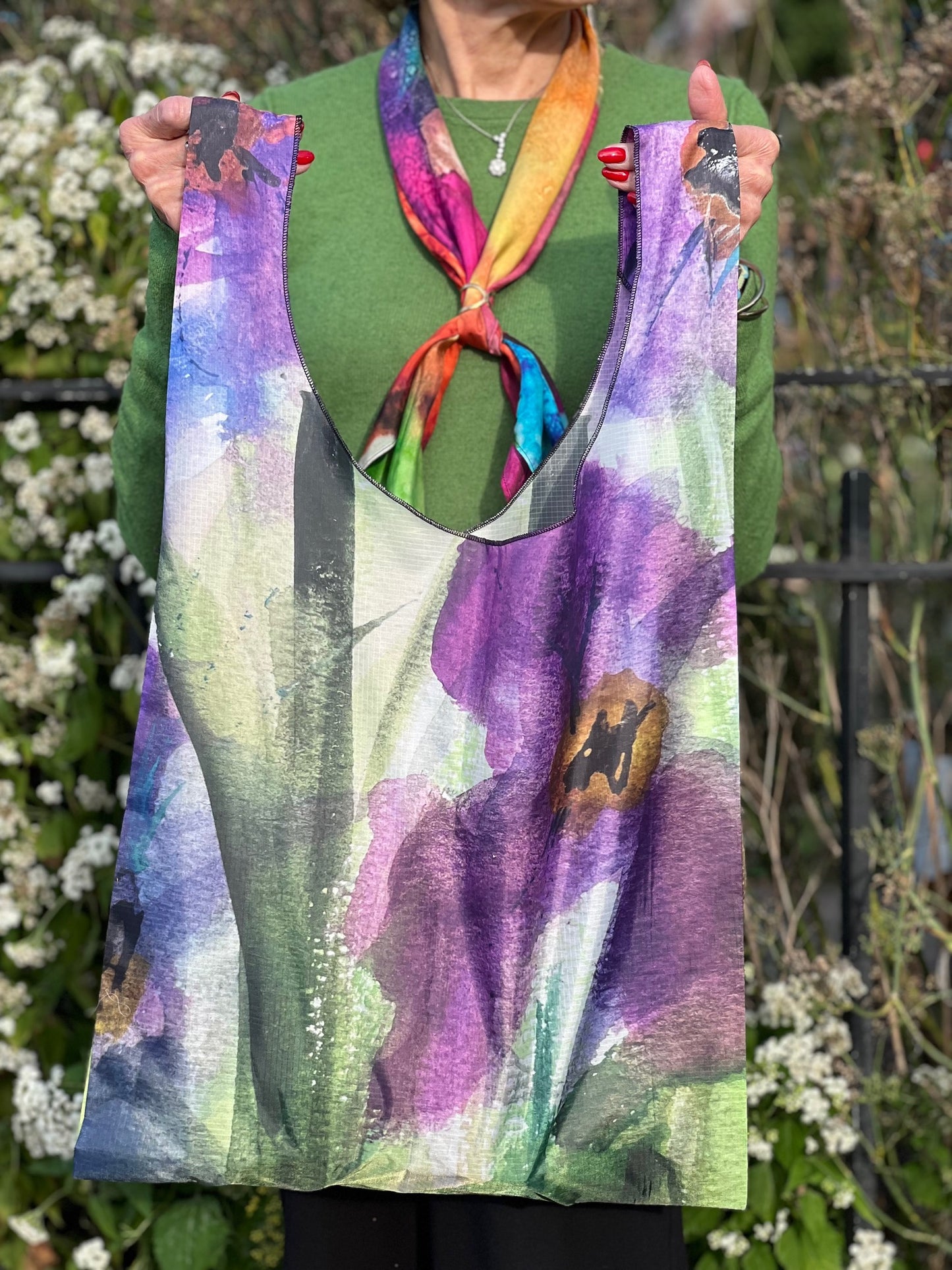 inspired floral designs nyc watercolor blossom totes