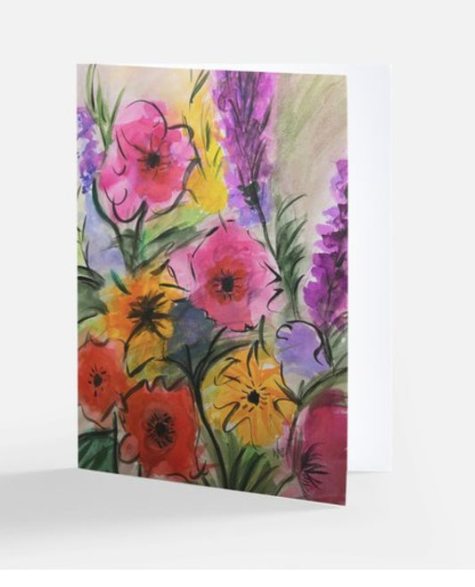 'Mimi's Garden' Floral Greeting Cards- set of 5