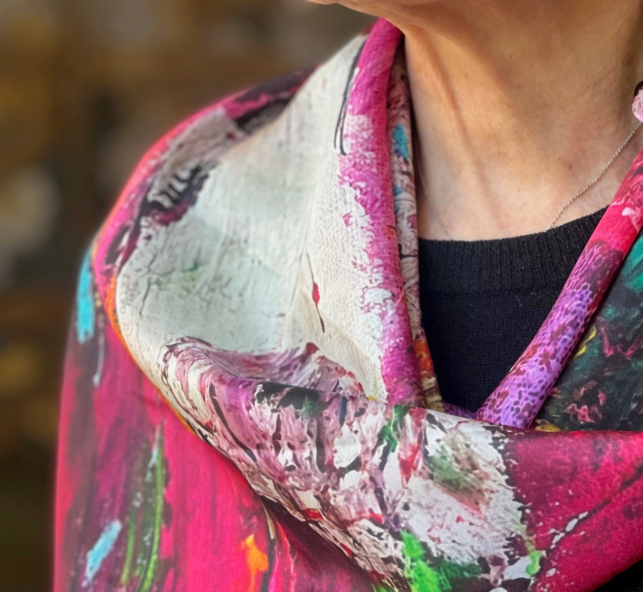 inspired floral designs nyc silk scarf petals in the wild