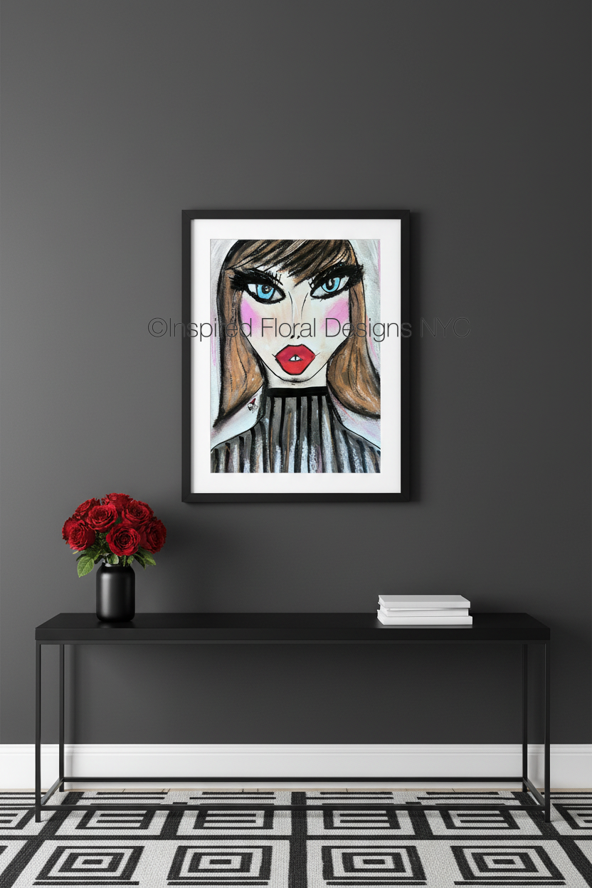 'Veronique' Visages Giclée Art Print