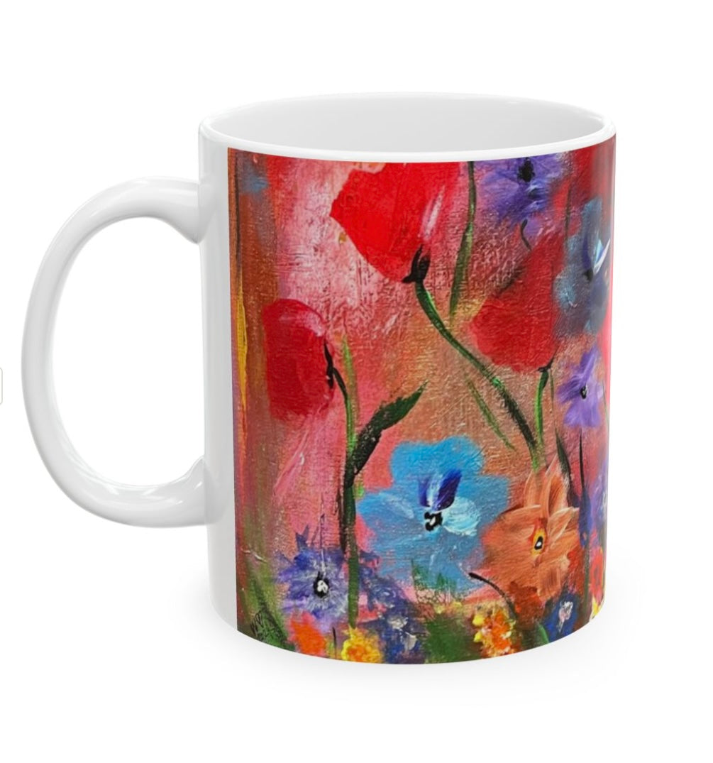 inspired floral designs nyc coffee mug