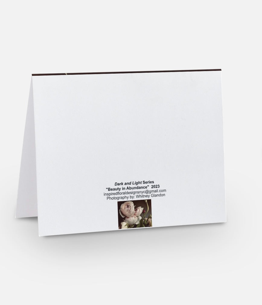 "Beauty in Abundance" Floral Greeting Card