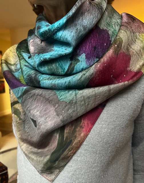 floral watercolor scarf inspired floral designs nyc