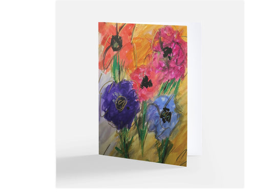 Floral Greeting Card 'Petal Talk' - set of 5