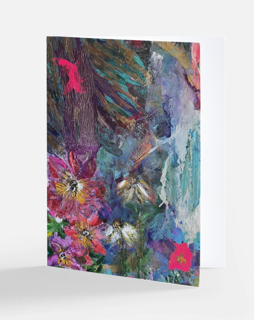 'Nocturne in Bloom' Floral Greeting Cards- set of 5