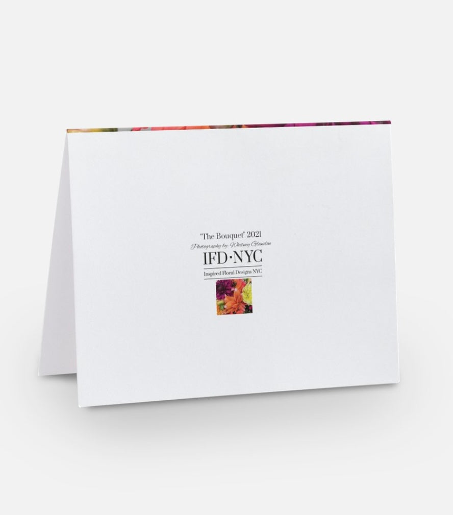 Floral Greeting Cards 'The Bouquet' - set of 5