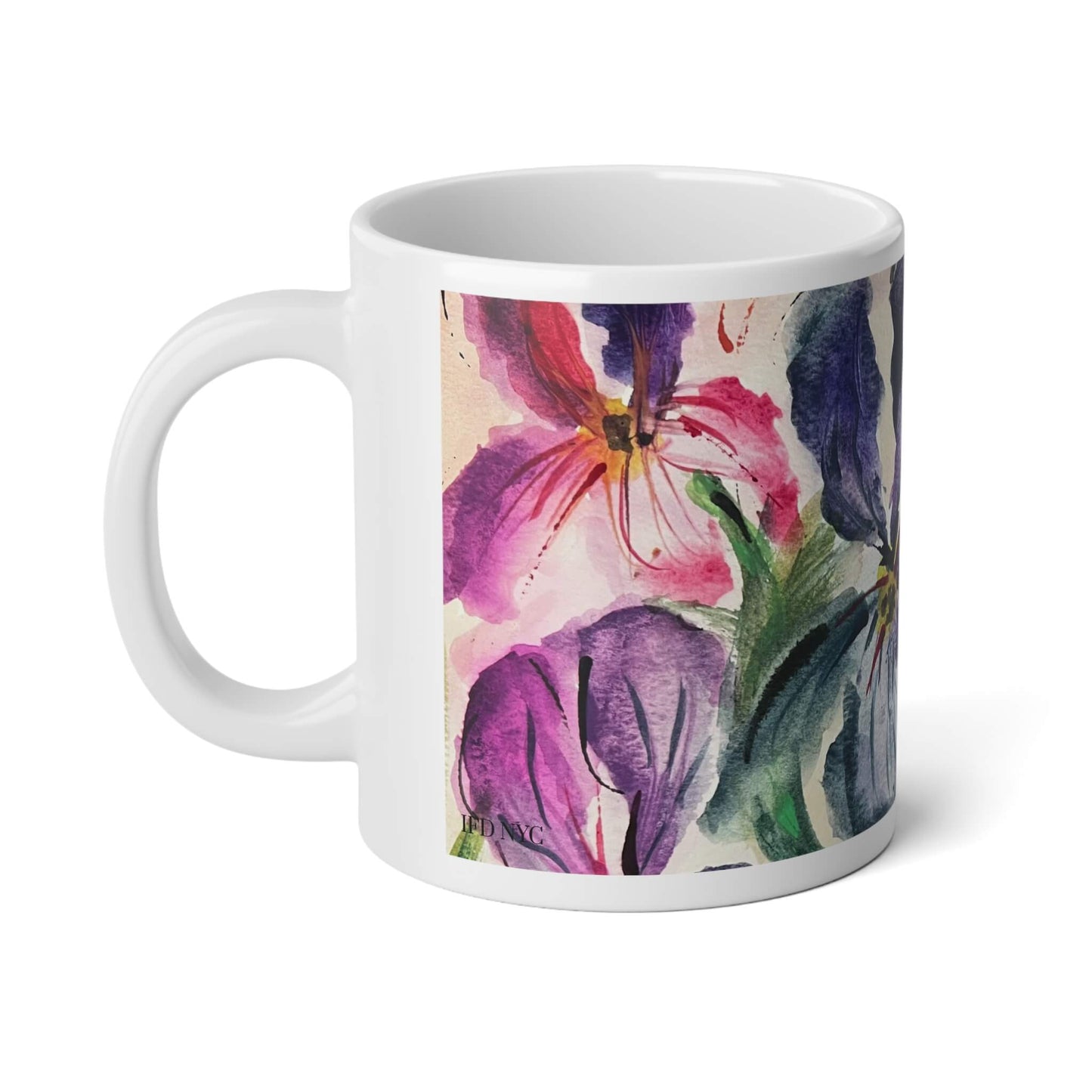 Jumbo Floral Coffee Mugs