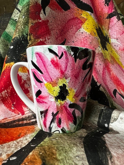 Flower Power Latte Cups