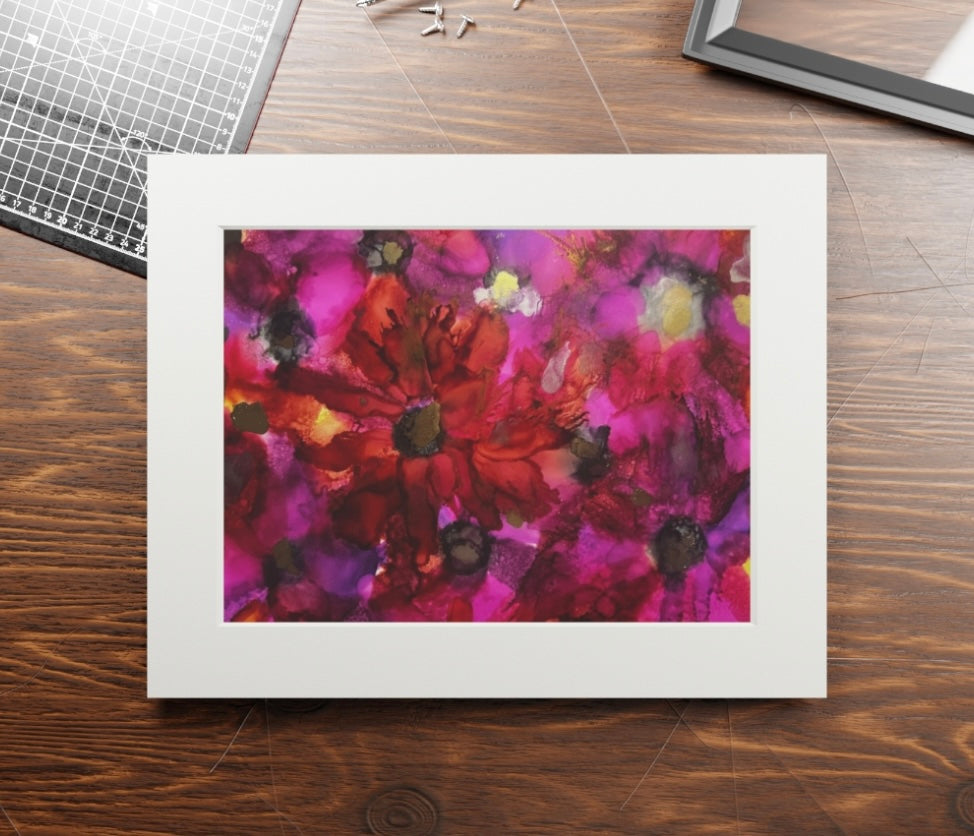 inspired floral designs nyc giclee prints diva in red