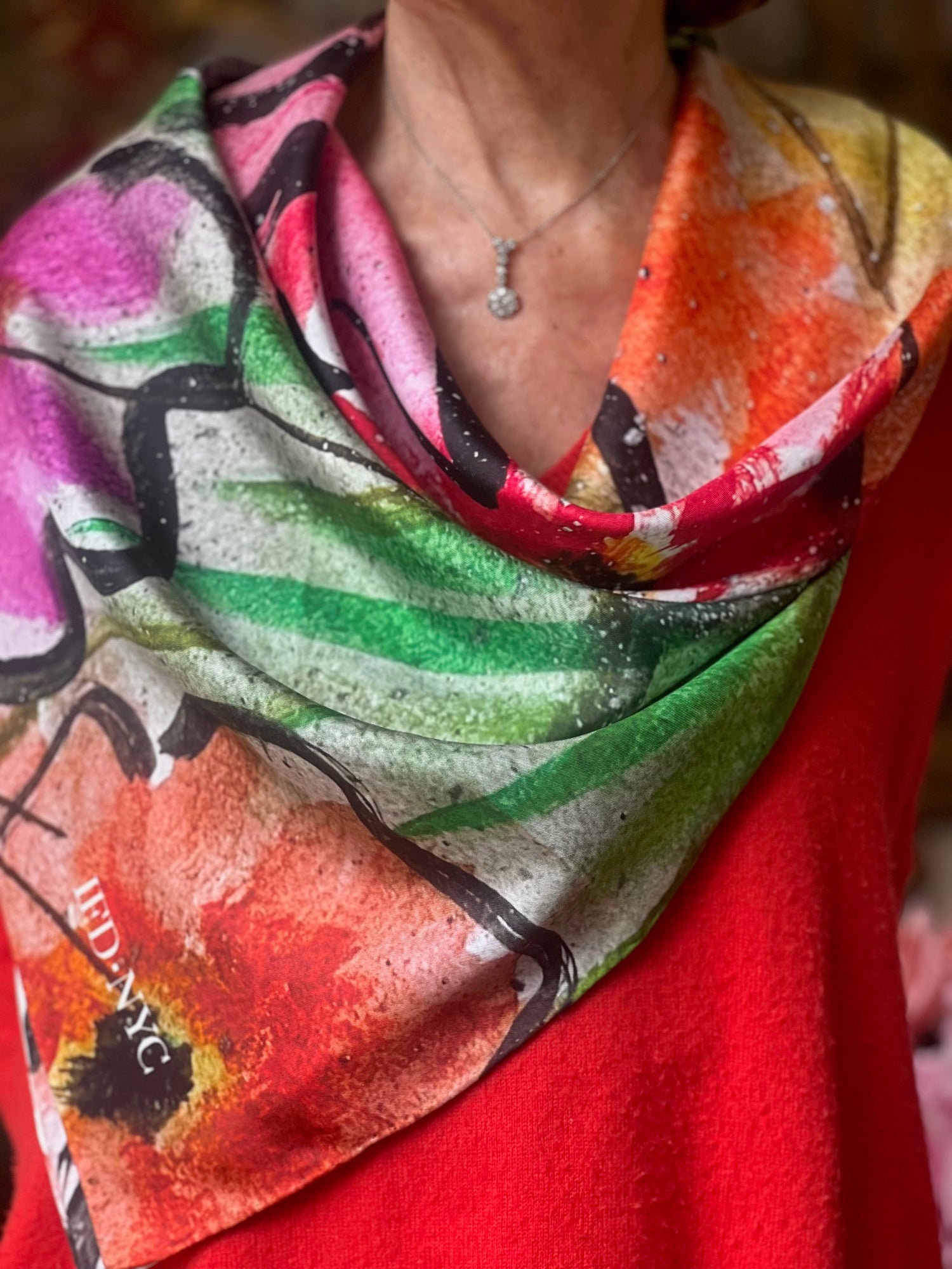 inspired floral designs nyc the edit floral art in silk twill scarves peace scarf