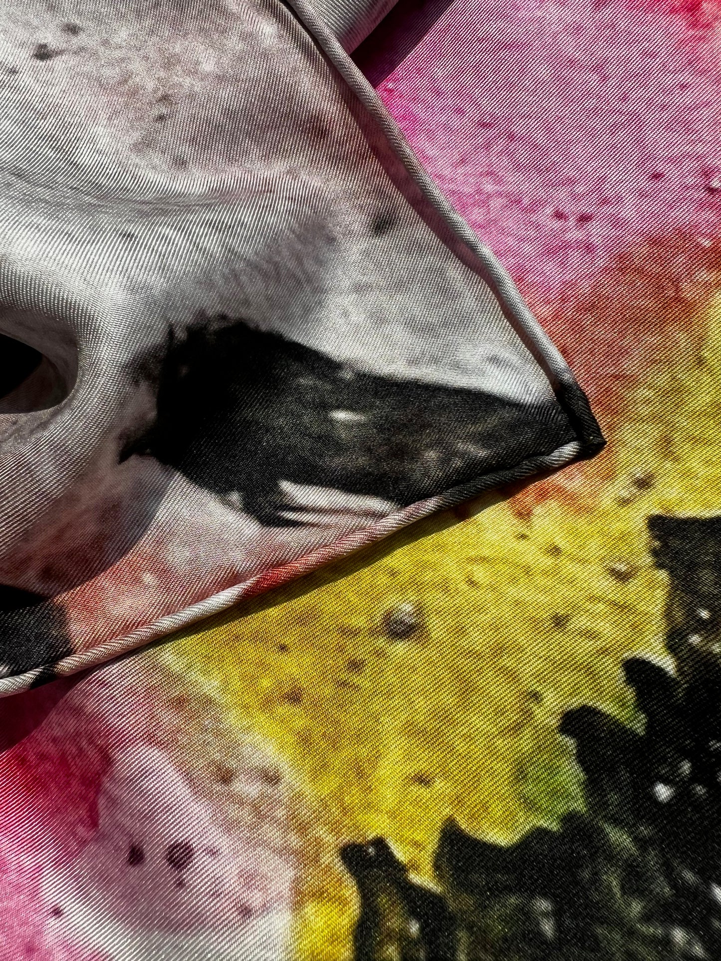 inspired floral designs the edit: floral art in silk twill scarves peace scarf
