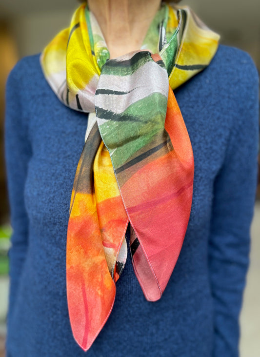 "Whimsy" Floral Scarf