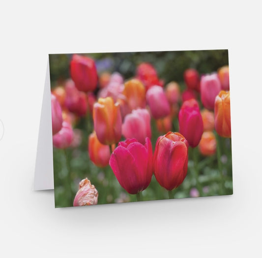 'Beauty in the Midst of Chaos' Floral Greeting Card "Soul Mates"