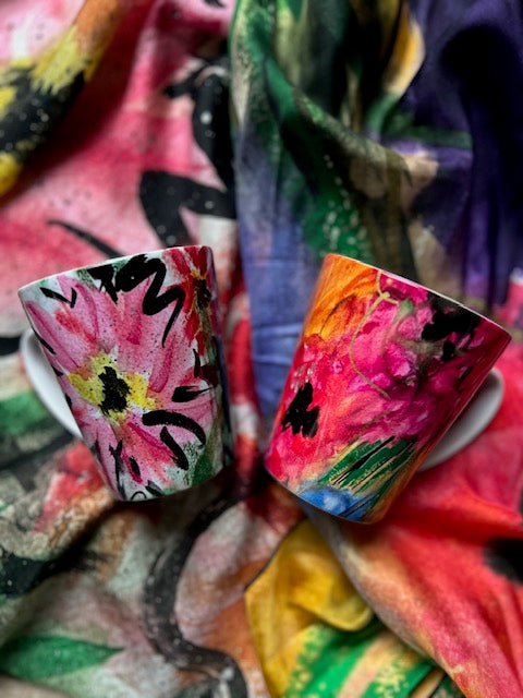 Sip in Style: Why Your Coffee (or tea) Deserves a Unique Floral Watercolor Cup