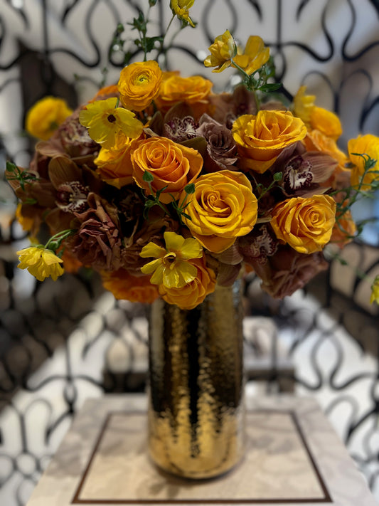 floral arrangement at Tiffany  