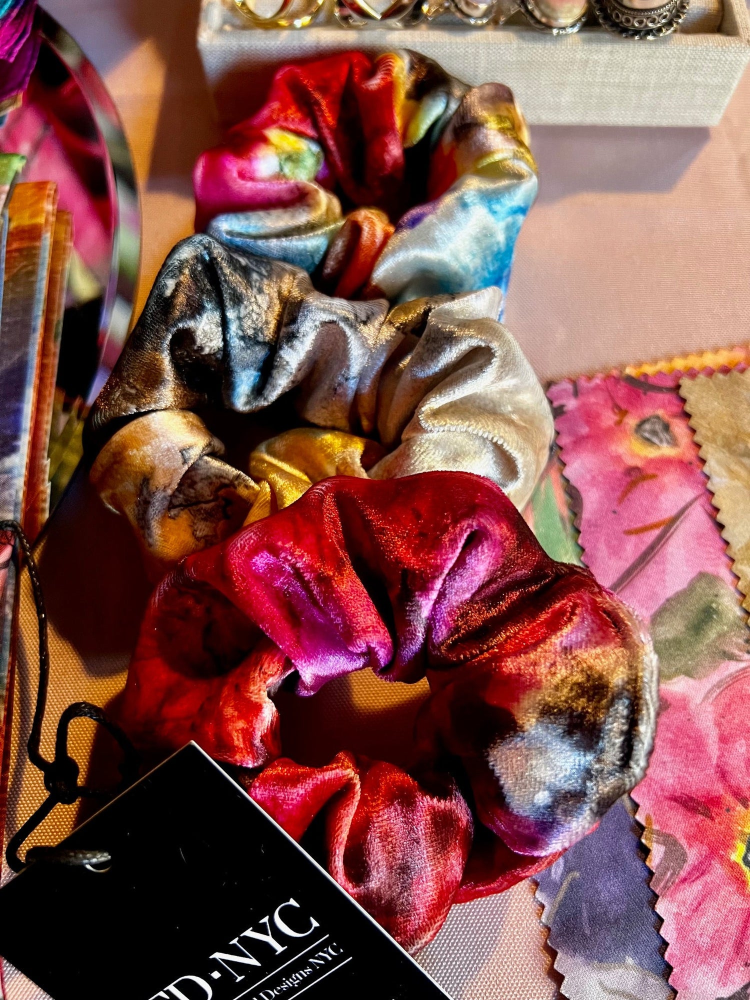 Bloom and Twist: Floral Scrunchies