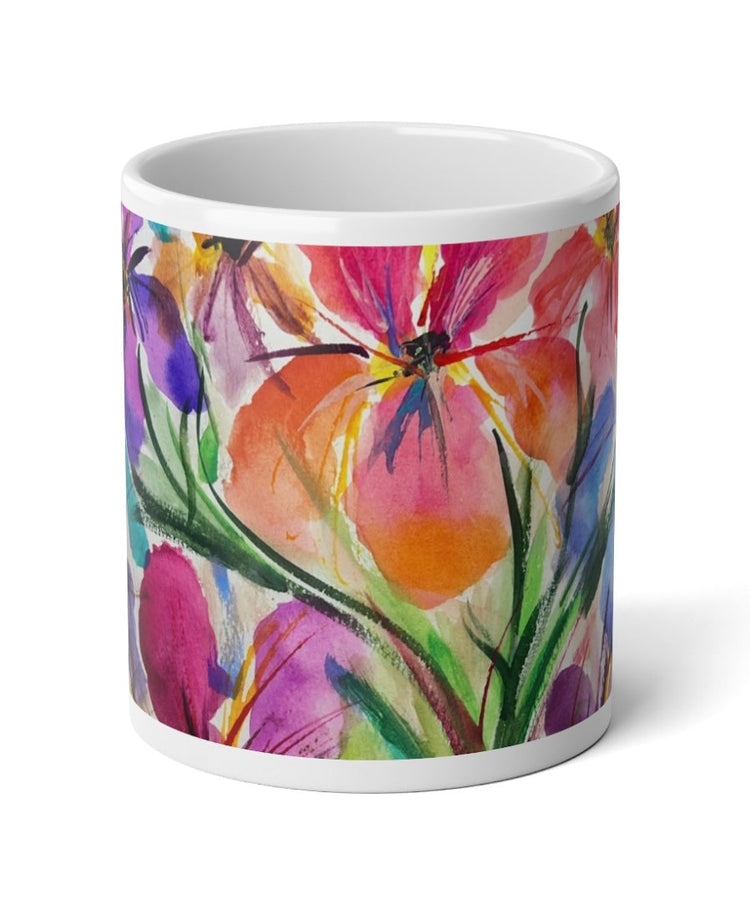 Jumbo Floral Coffee Mugs