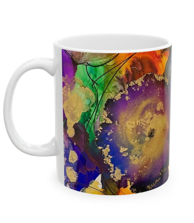 flower power latte mugs from watercolor designs at inspired floral designs nyc