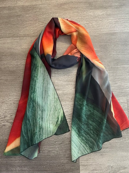 'Dark and Light' Floral Scarf collection "Beleza"