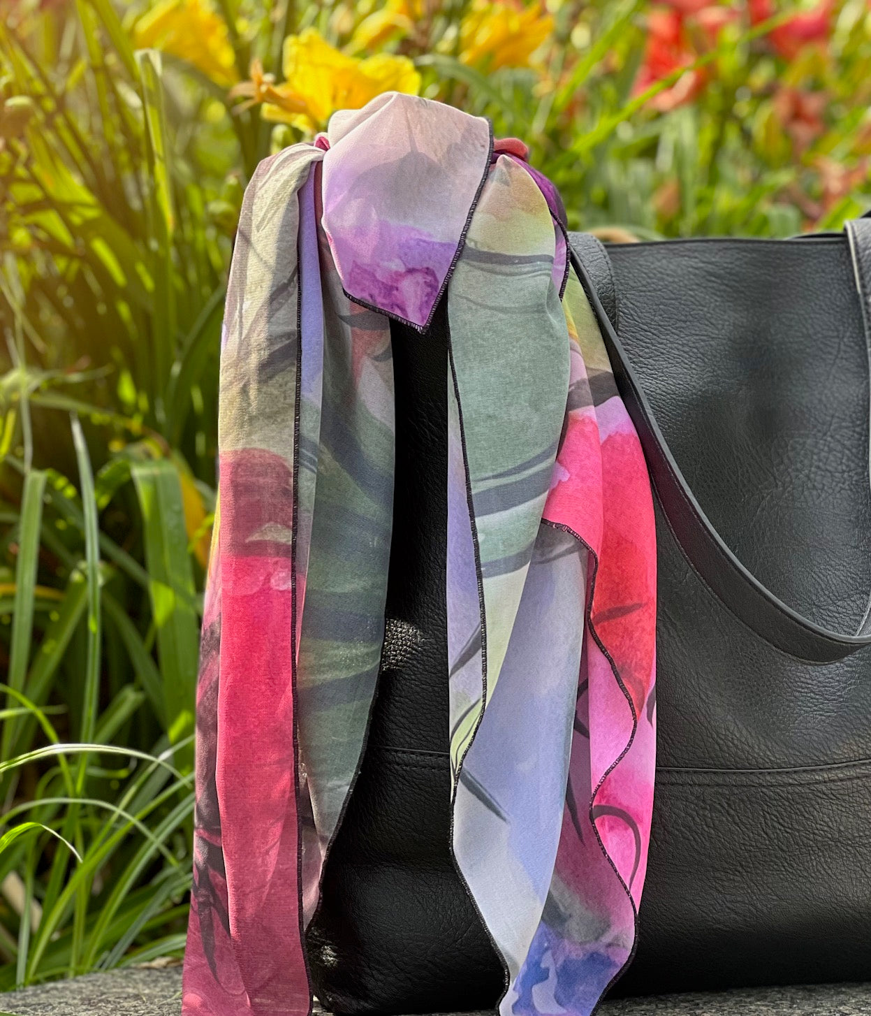 Etendre is a beautiful vibrant scarf for that perfect pop of color!