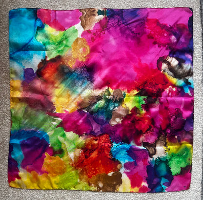 Kaleidoscope "Color Burst" Mini Silk Scarf