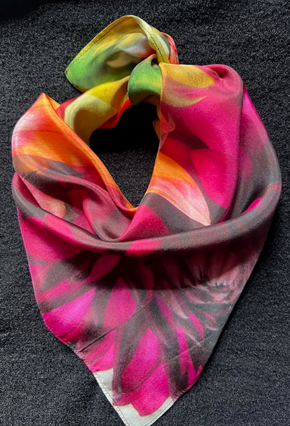 inspired floral designs nyc mini silk scarf