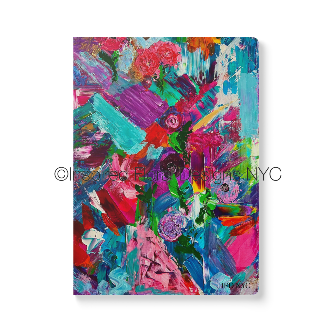 'Petals Unleashed' Softcover Floral Journal