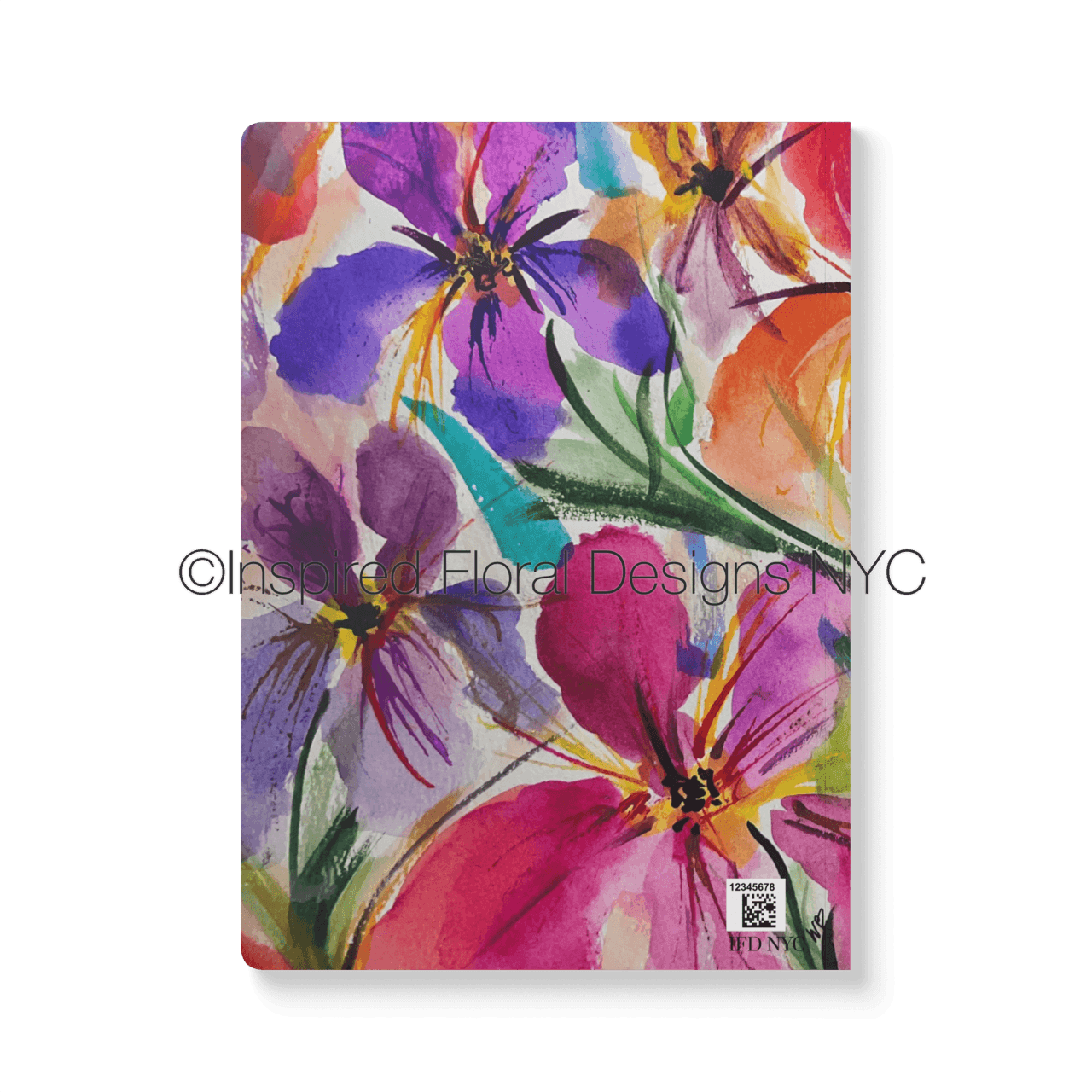 Floral design journal with colorful flowers on a black background by inspired floral designs nyc