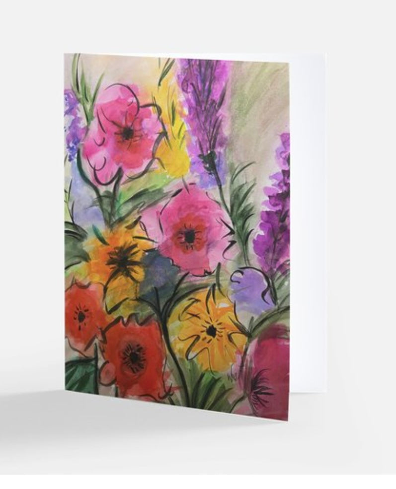 "Mimi's Garden" Floral Greeting Card