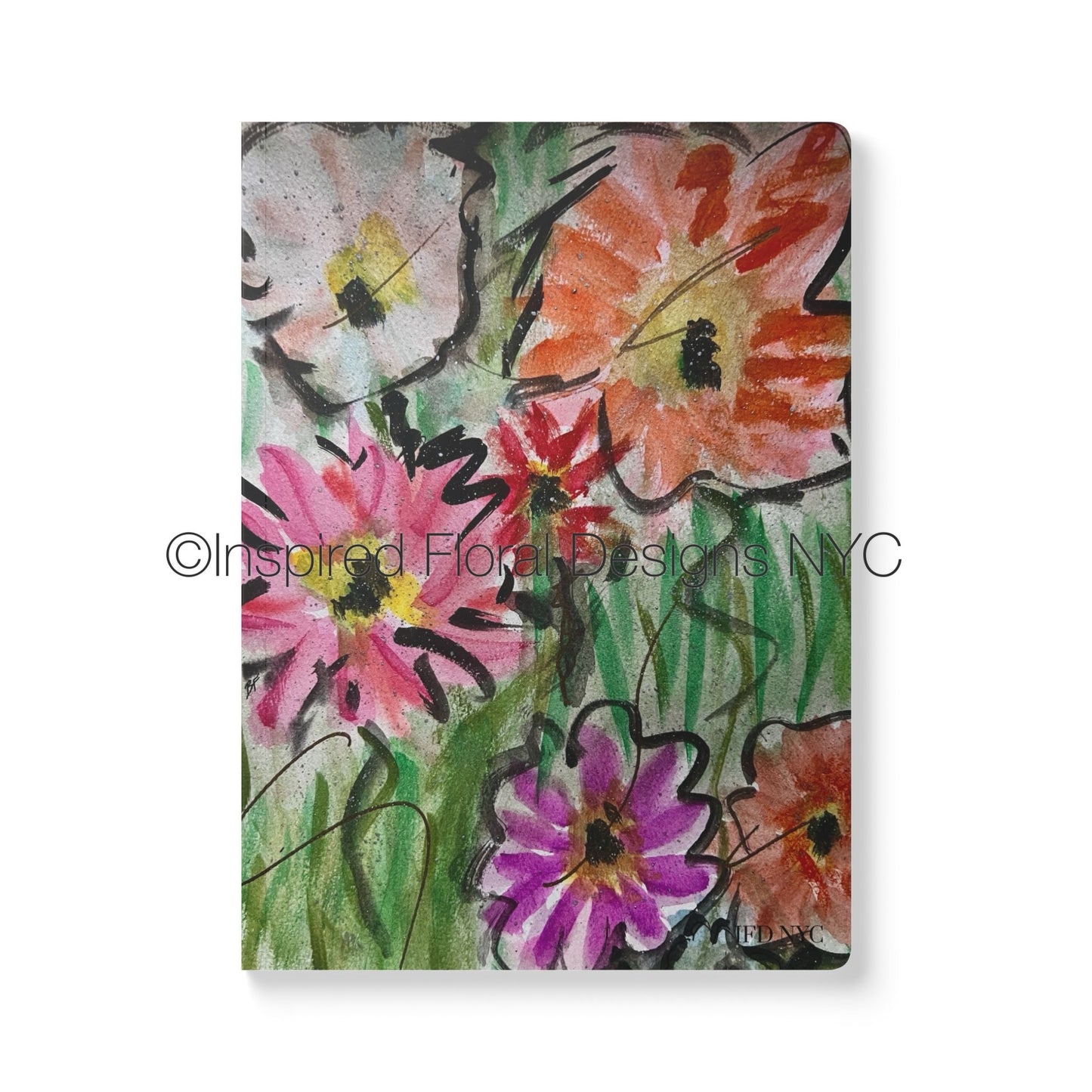 'Peace' Softcover Floral Journal