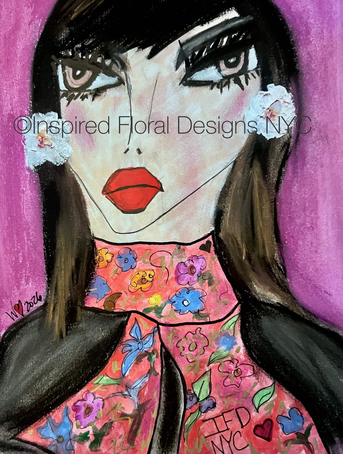 'Isabelle' Visages Giclée Art Print