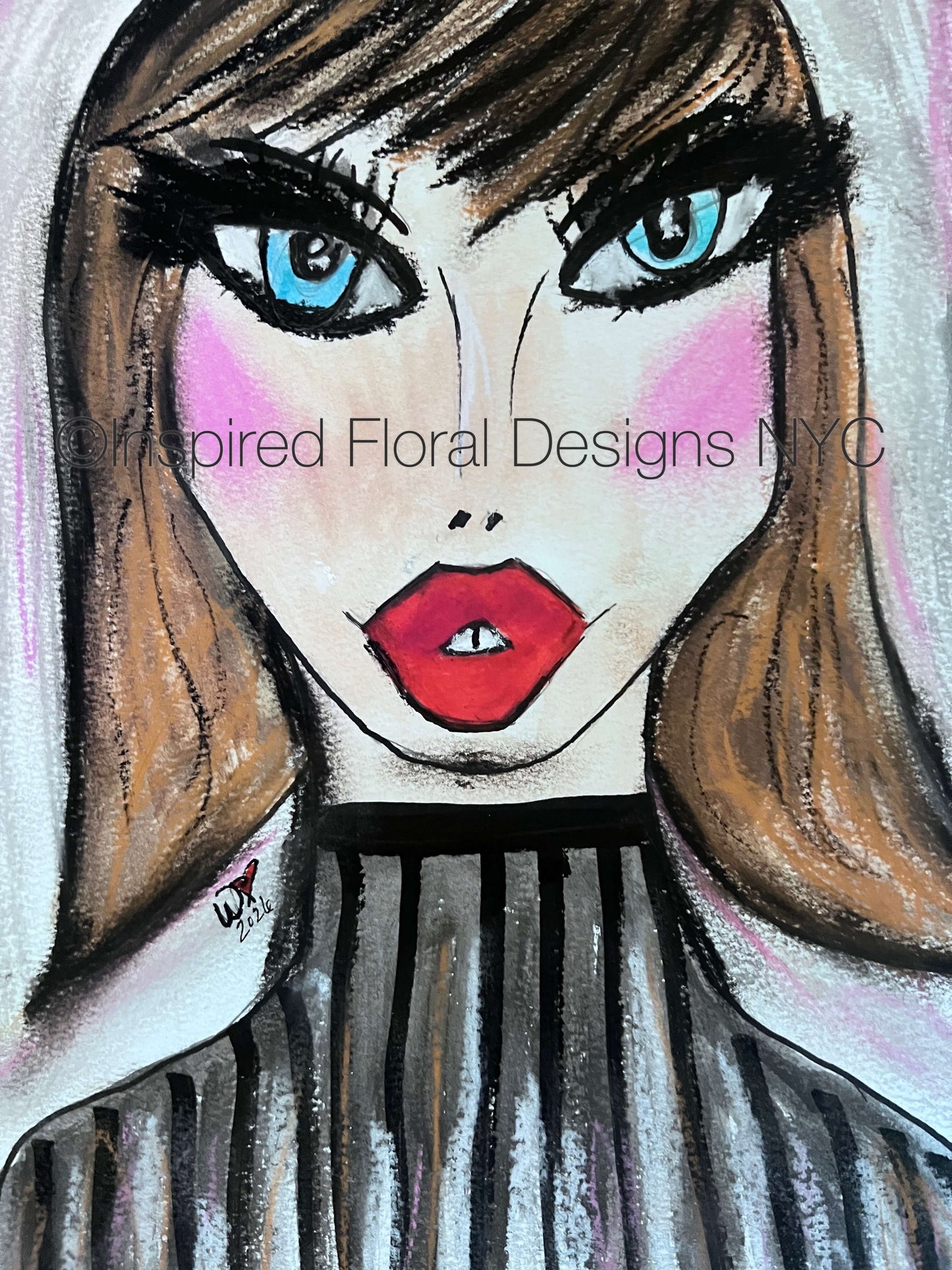 'Veronique' Visages Giclée Art Print