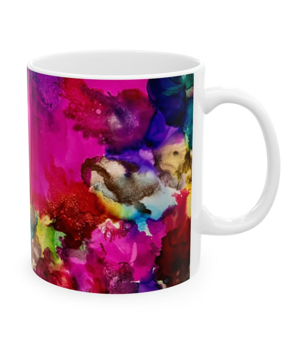 inspired floral designs nyc color burst coffee mug