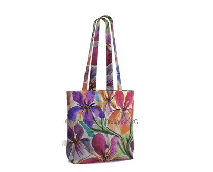 'Iris Social' Everyday Floral Tote