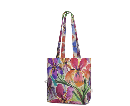 'Iris Social' Everyday Floral Tote