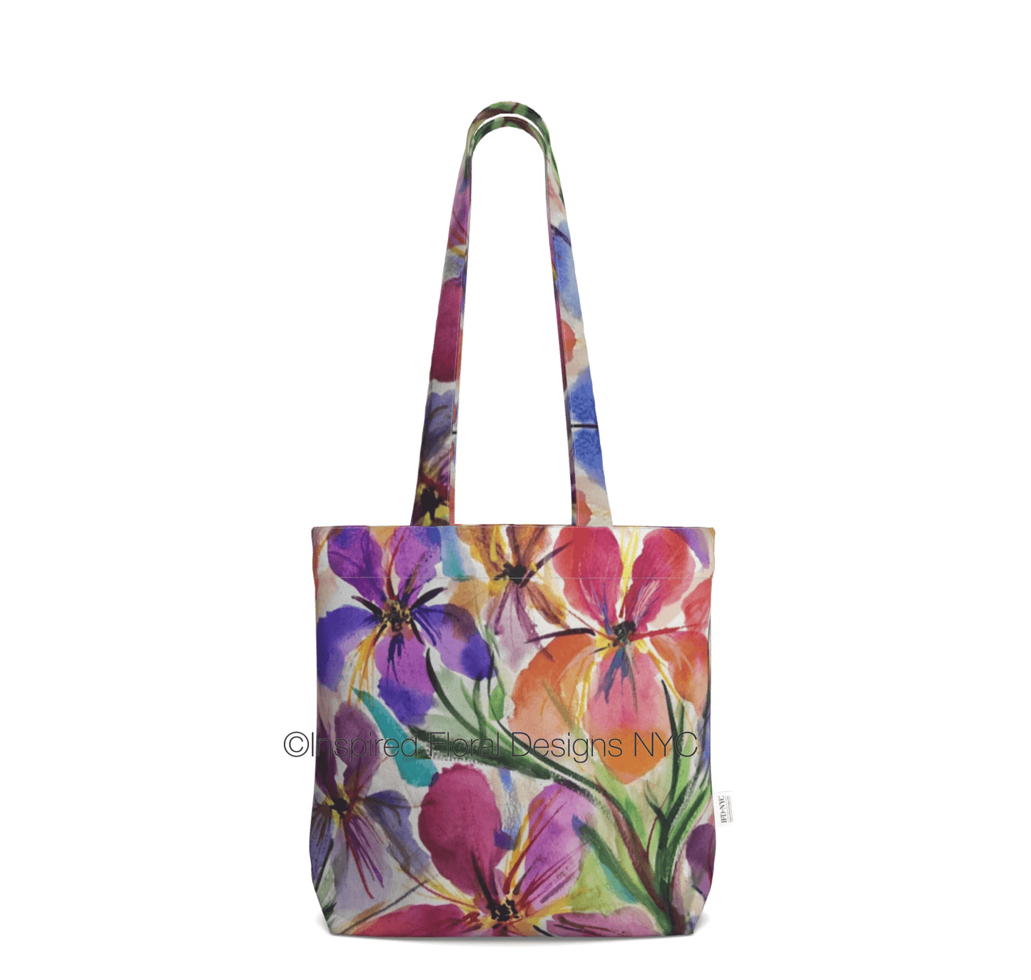 'Iris Social' Everyday Floral Tote