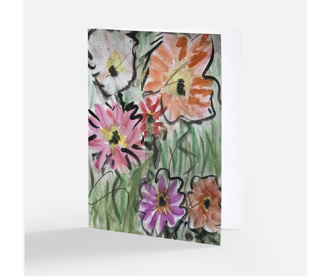 The 'Flower Power' Greeting Card  "PEACE"