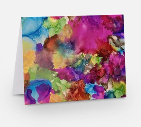 'Color Burst' Greeting Cards