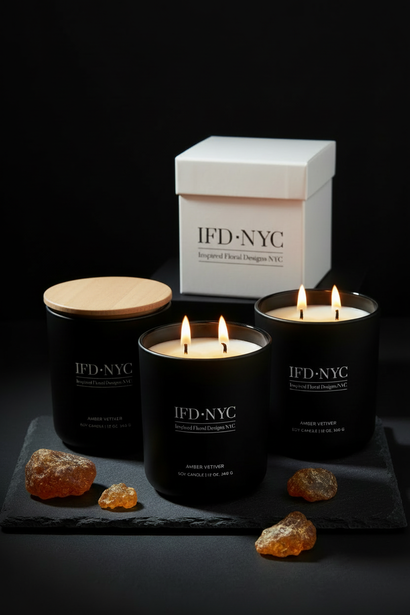 IFD·NYC Inspired Luxury Candle — Clean Pinterest Pin