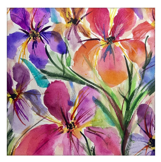 inspired floral designs nyc silk scarves