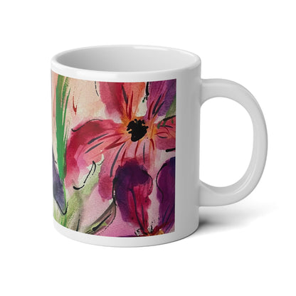 Jumbo Floral Coffee Mugs