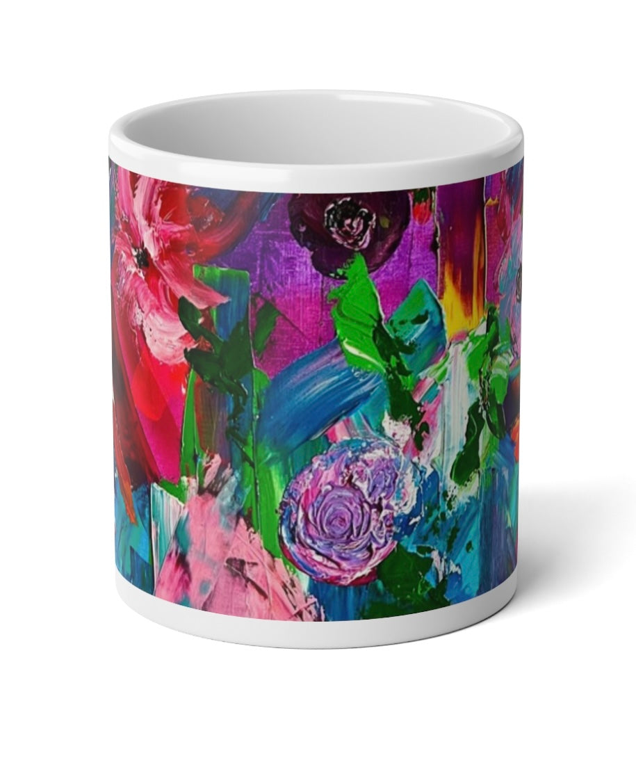 Jumbo Floral Coffee Mugs