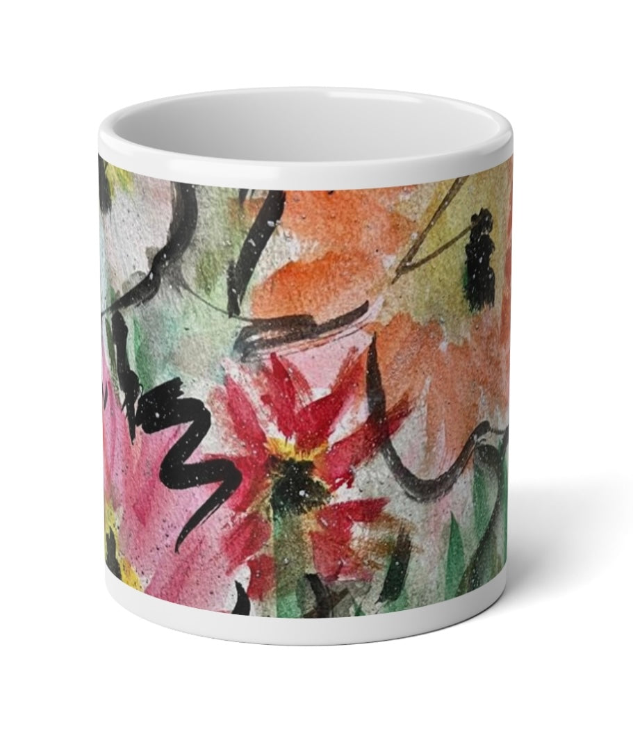 Jumbo Floral Coffee Mugs