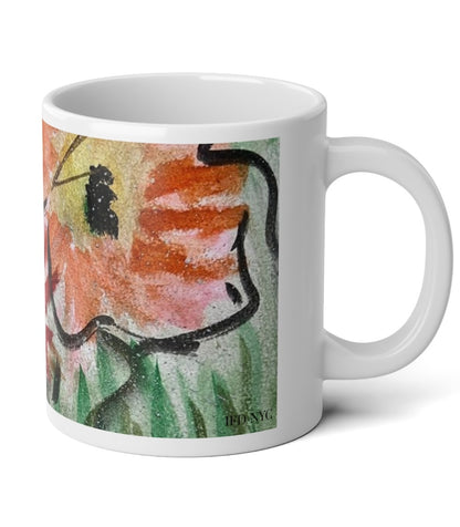 Jumbo Floral Coffee Mugs
