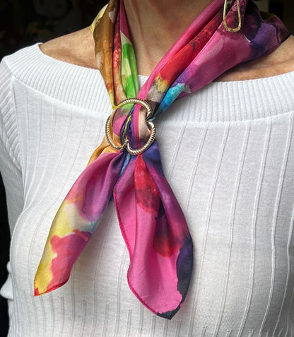 kaleidoscope color burst floral scarf inspired floral designs nyc