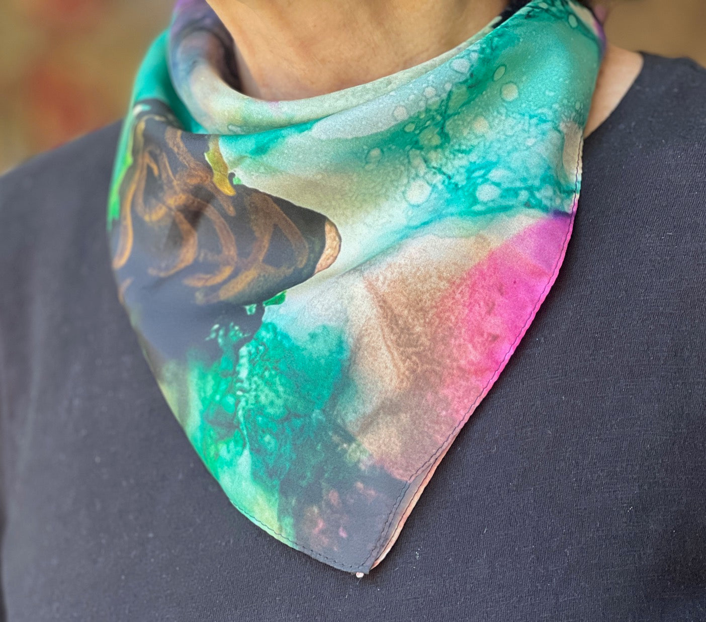 Mini Scarf Kaleidoscope "Dance of the Flowers"