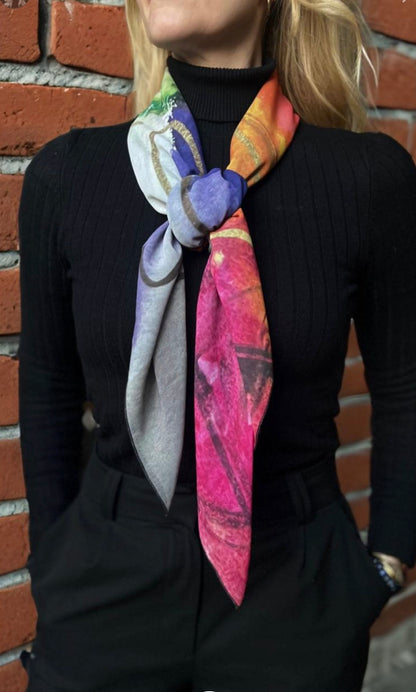 'The Flower Power' Floral Scarf "Petal Talk"