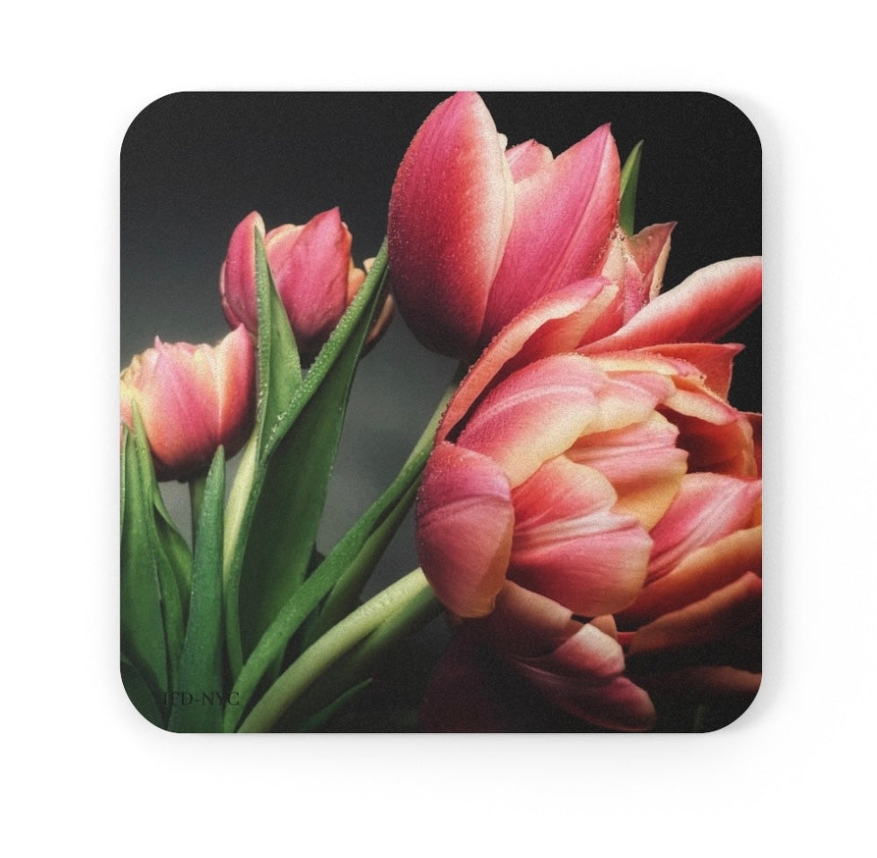 Pink Tulip Coasters