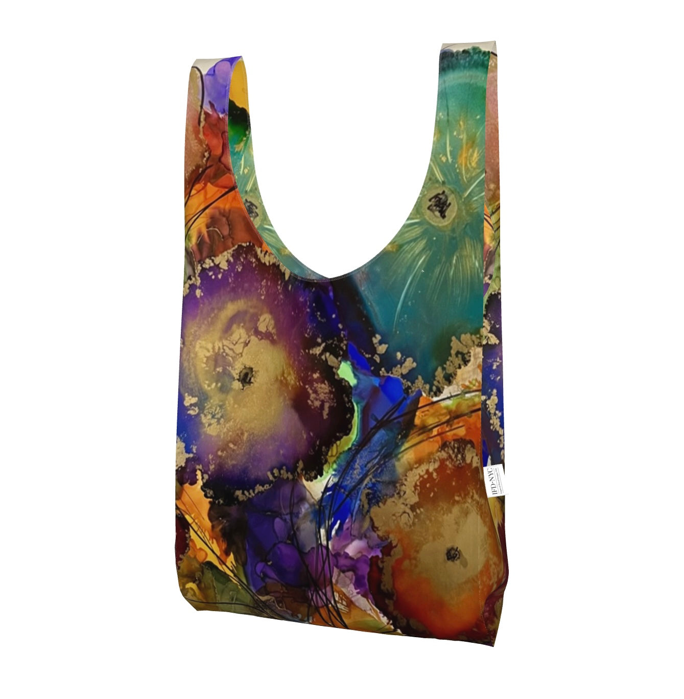 "Splendor" Alcohol Ink Parachute Tote