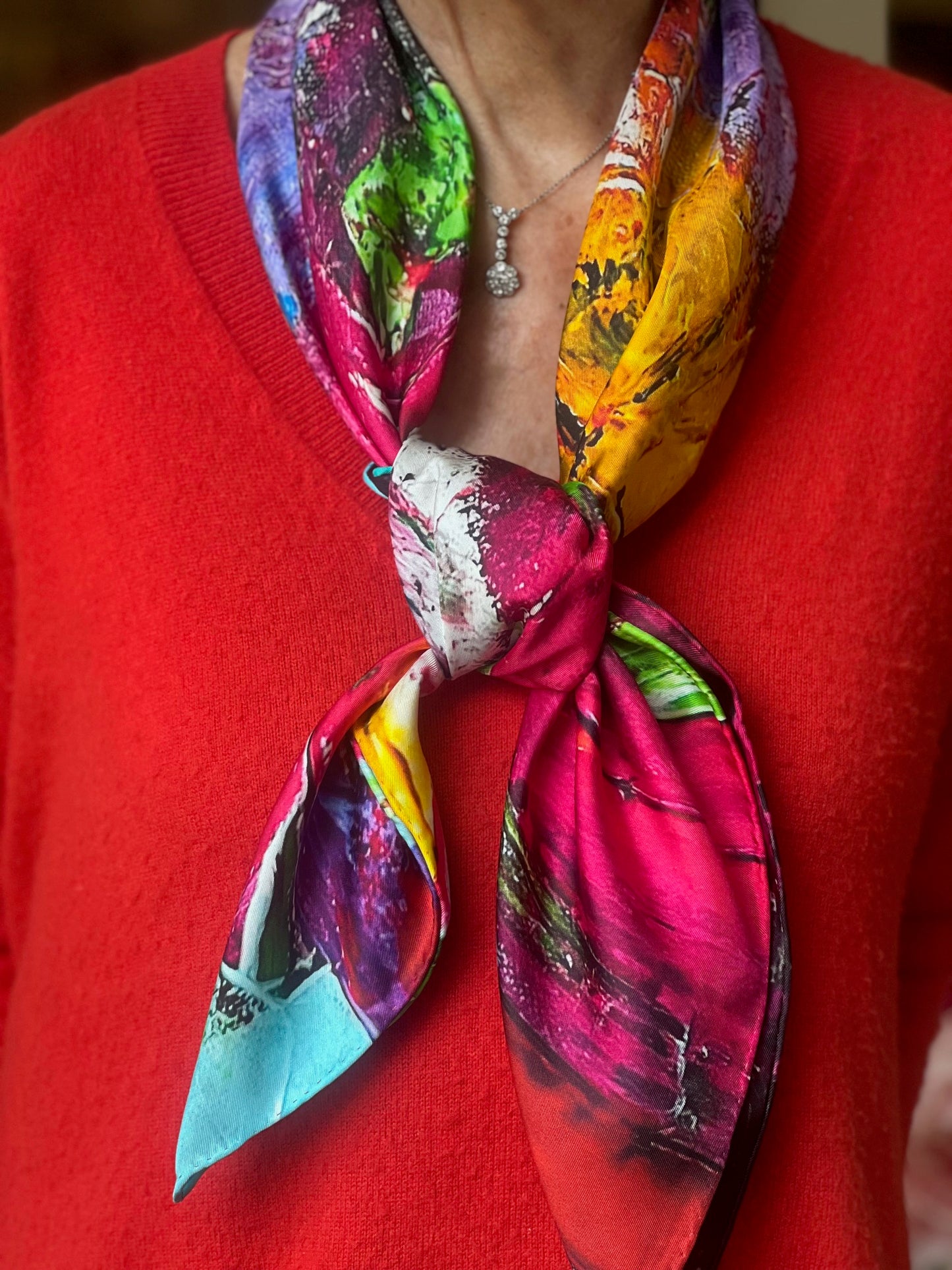 The Edit: Floral Art in Silk 'Petals in the Wild' Scarf